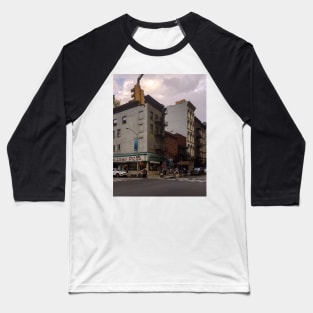 Little Italy Street Manhattan New York City Baseball T-Shirt